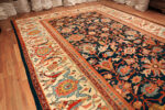Floor View of Large Antique Persian Sultanabad Rug Floor View of Large Antique Persian Sultanabad Rug 74057 by Nazmiyal Rugs