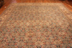 Floor View of Large Antique Persian Tabriz Rug Floor View of Large Antique Persian Tabriz Rug 74059 by Nazmiyal Rugs
