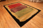 Floor View of Vintage Scandinavian Andy Warhol Inspired Rug Floor View of Vintage Scandinavian Andy Warhol Inspired Rug 74031 by Nazmiyal Rugs