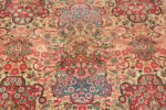 Floral Detail on Oversized Antique Persian Kashan Rug 95121 by Nazmiyal Rugs