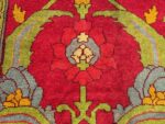 Floral Feature on Antique Irish Arts & Crafts Rug 15306 by Nazmiyal Rugs