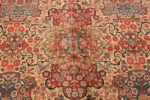 Floral Motif on Oversized Antique Persian Kashan Rug 95121 by Nazmiyal Rugs