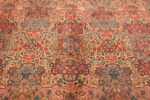 Floral Pattern on Oversized Antique Persian Kashan Rug 95121 by Nazmiyal Rugs