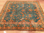Full View of Antique Turkish Oushak Rug Full View of Antique Turkish Oushak Rug 73512 by Nazmiyal Rugs