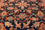 Geometric Detail on Large Antique Persian Sultanabad Rug Geometric Detail on Large Antique Persian Sultanabad Rug 74057 by Nazmiyal Rugs