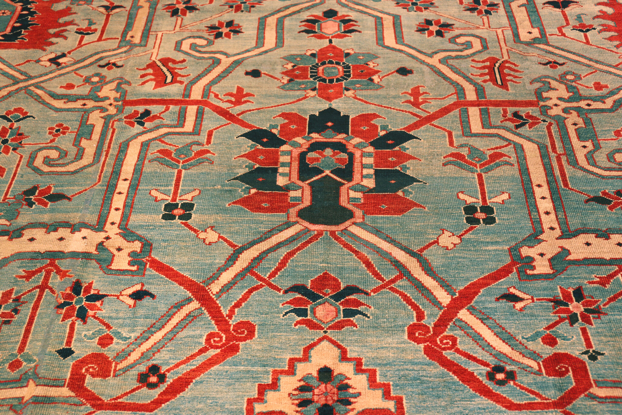 Antique Persian Serapi Rug 74050 by Nazmiyal Rugs