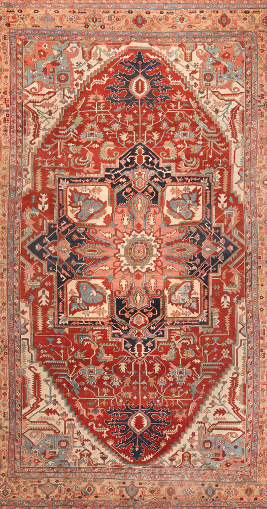 Large Antique Persian Heriz Rug 72051 by Nazmiyal Rugs for Blog