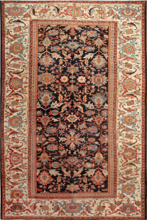 Large Antique Persian Sultanabad Rug 74057 by Nazmiyal Rugs