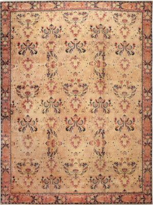 Large Antique Turkish Arts and Crafts Rug 73876 by Nazmiyal Rugs