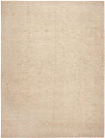 Large Modern Central Asian Neutral Rug Large Modern Central Asian Neutral Rug 12356 by Nazmiyal Rugs