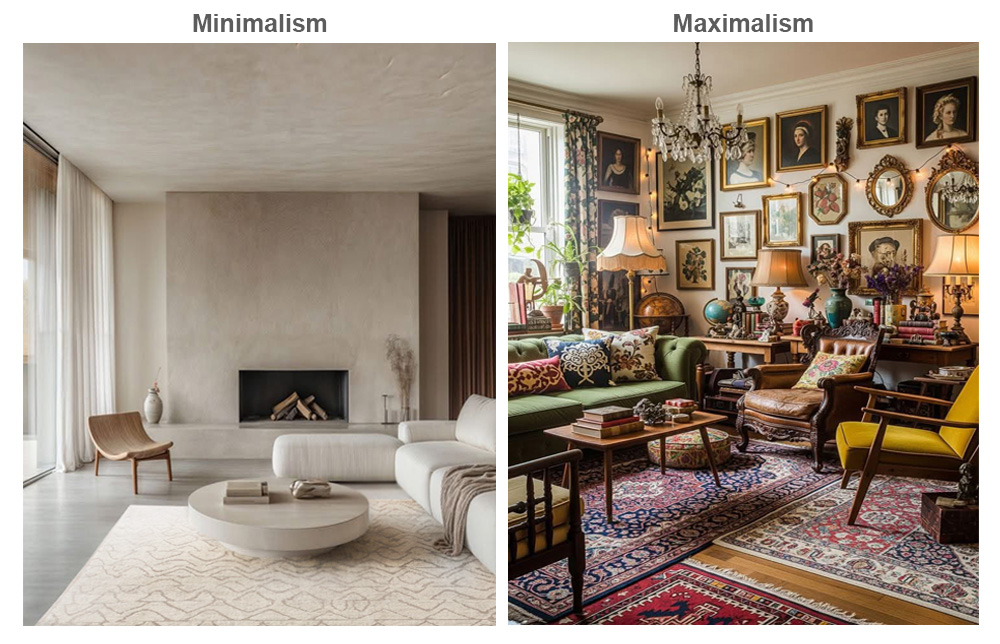 Minimalism vs Maximalism Interior Design for Blog