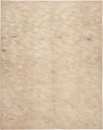 Modern Central Asian Neutral Geometric Rug Modern Central Asian Neutral Geometric Rug 12358 by Nazmiyal Rugs