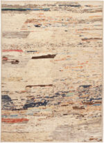 Modern Central Asian Neutral Tone Abstract Pattern Rug Modern Central Asian Neutral Tone Abstract Pattern Rug 12392 by Nazmiyal Rug