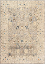Modern Central Asian Oushak Rug Modern Central Asian Oushak Rug 12347 by Nazmiyal Rugs