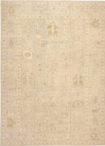 Modern Central Asian Oushak Rug Modern Central Asian Oushak Rug 12349 by Nazmiyal Rugs