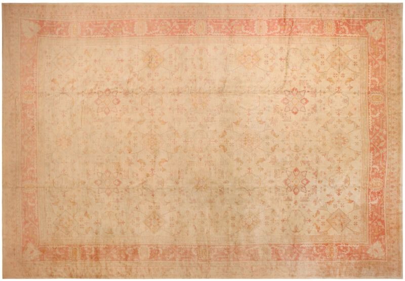 Oversized Vintage Turkish Oushak Rug 71966 by Nazmiyal Rugs for Blog
