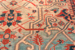 Pattern Details on Large Antique Persian Serapi Rug 74050 by Nazmiyal Rugs
