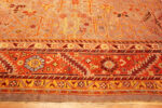 Side Border of Antique Turkish Oushak Rug Side Border of Antique Turkish Oushak Rug 74008 by Nazmiyal Rugs