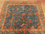 Full Horizontal View of Antique Turkish Oushak Rug Full Horizontal View of Antique Turkish Oushak Rug 73512 by Nazmiyal Rugs