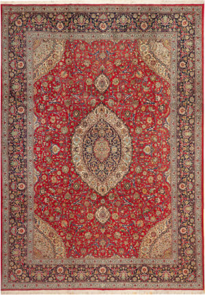 Vintage Persian Tabriz Rug 95129 by Nazmiyal Rugs