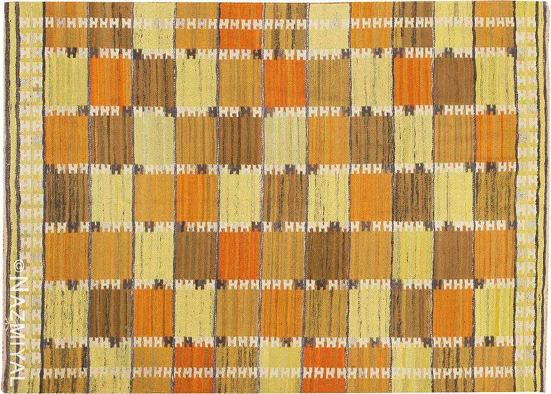 Vintage Scandinavian Wanda Krakow Rug 46858 by Nazmiyal Antique Rugs for Blog
