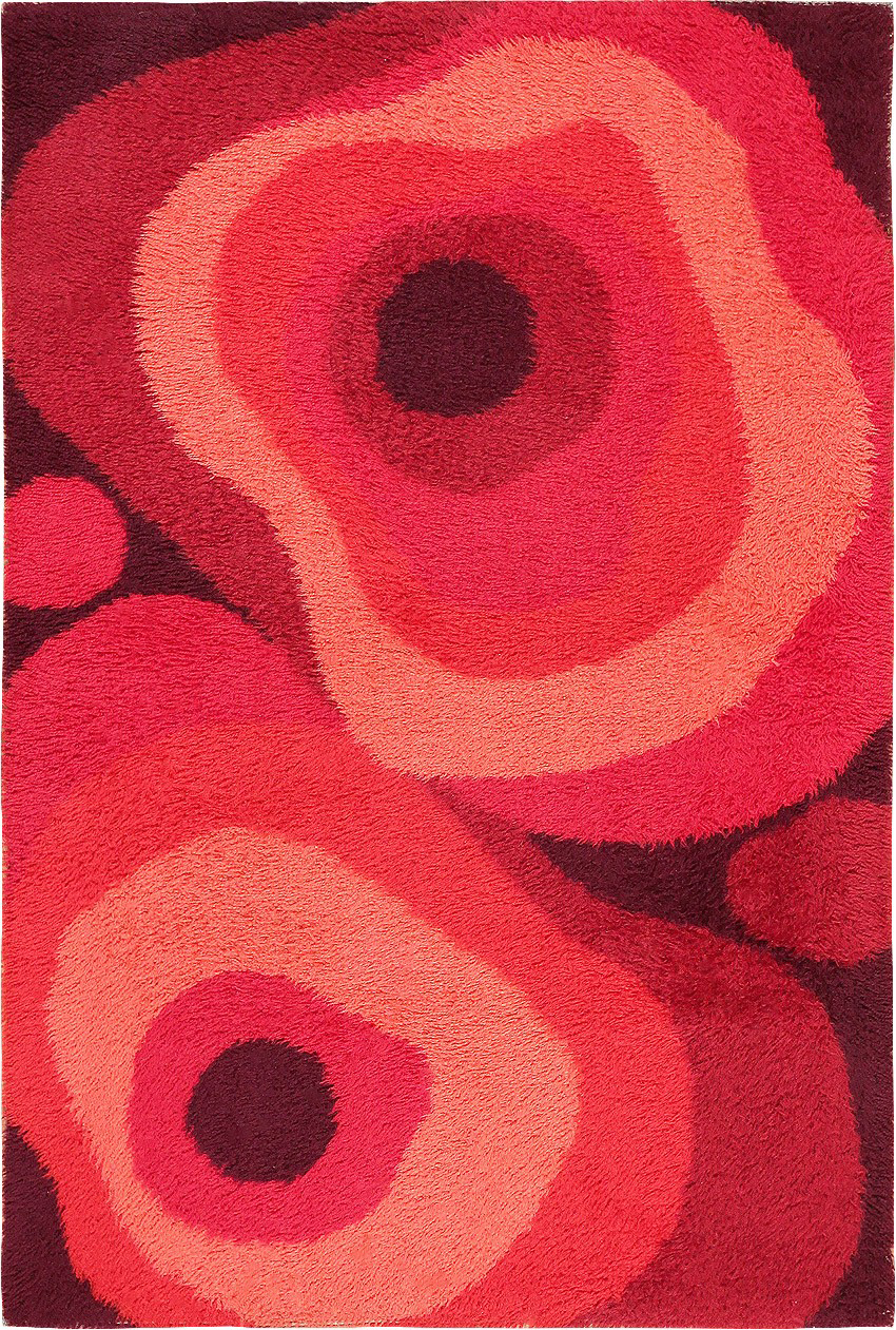 Vintage Swedish Rya Rug 47782 by Nazmiyal Antique Rugs for Blog
