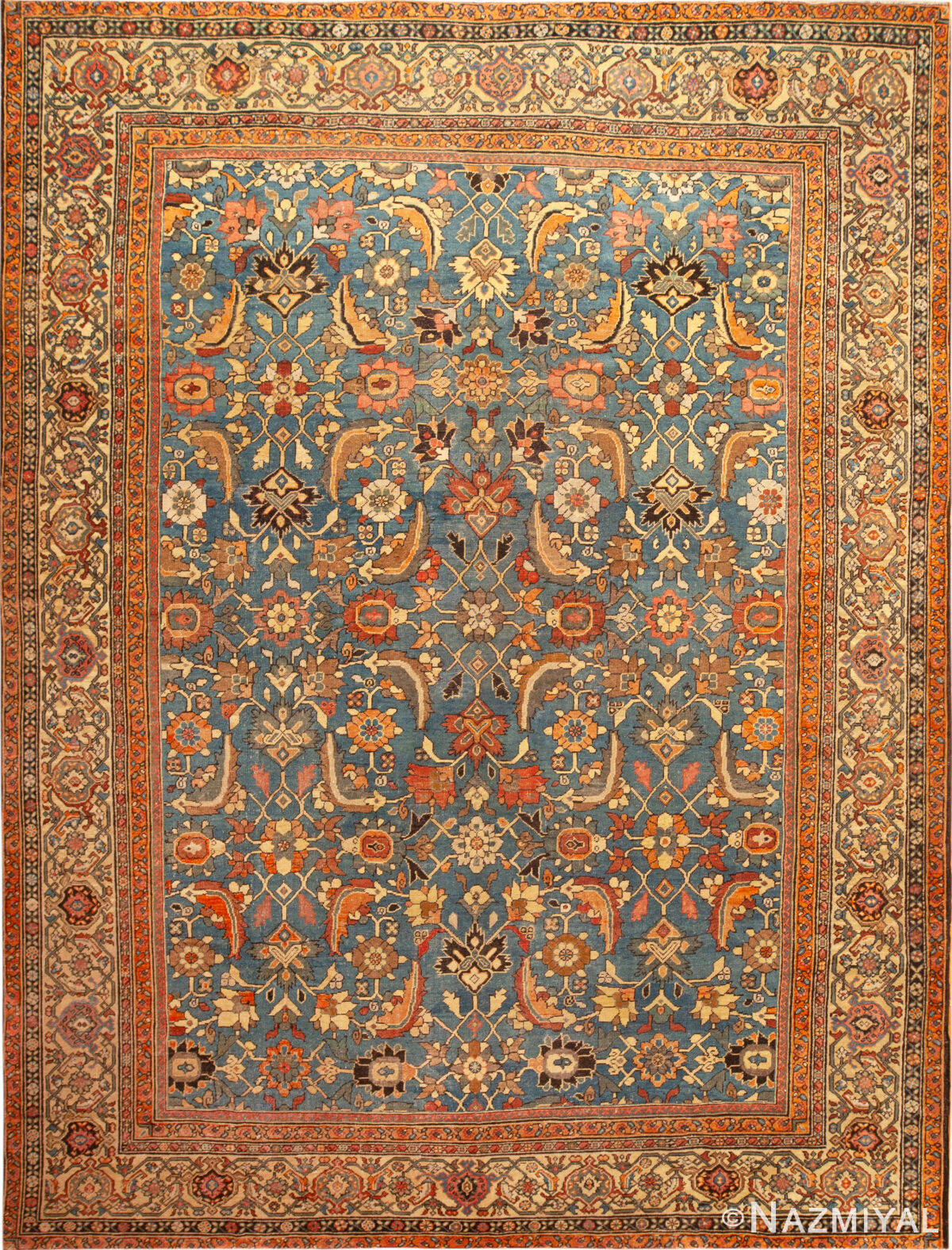 Large Antique Persian Sultanabad Rug 74053 by Nazmiyal Rugs