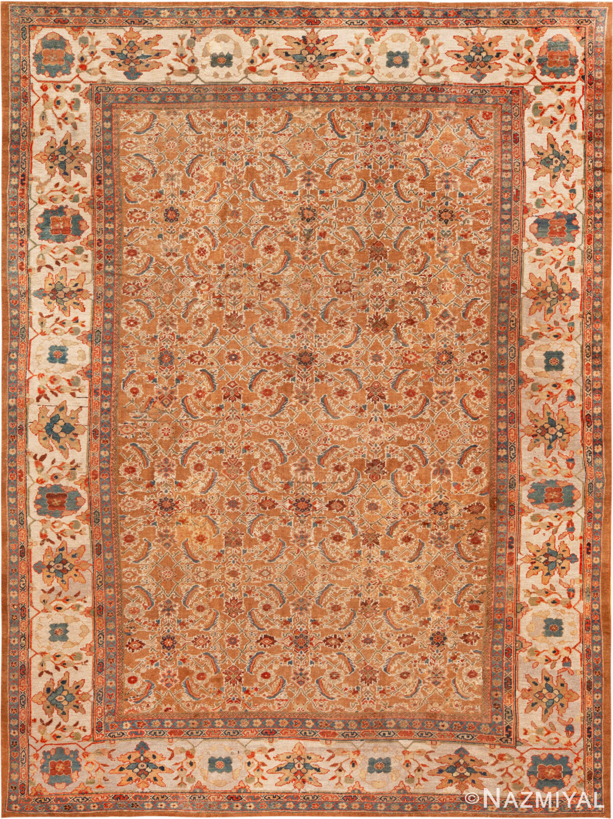 Antique Persian Sultanabad Rug 74058 by Nazmiyal Rugs