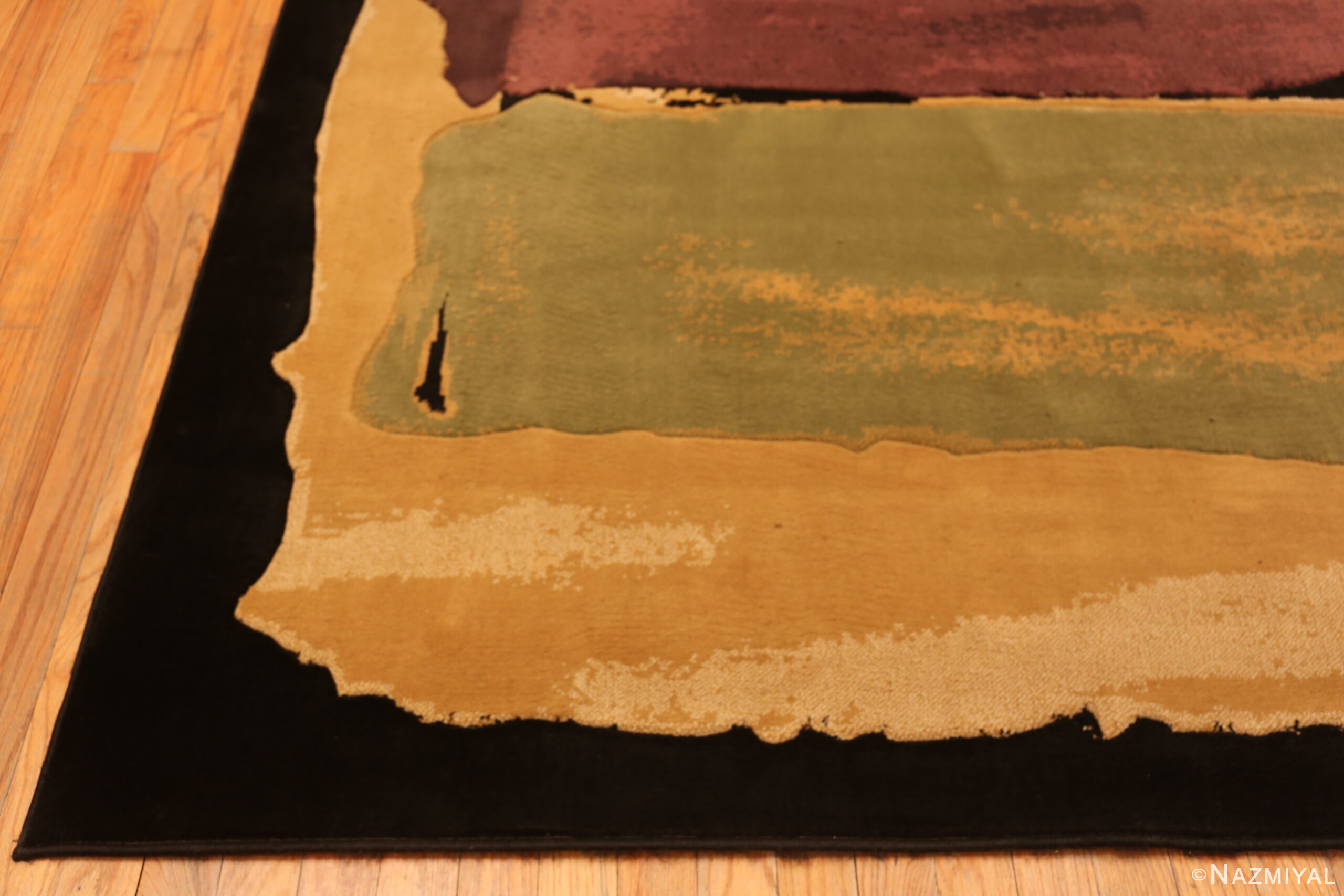 Corner of Vintage Scandinavian Andy Warhol Inspired Rug 74031 by Nazmiyal Rugs