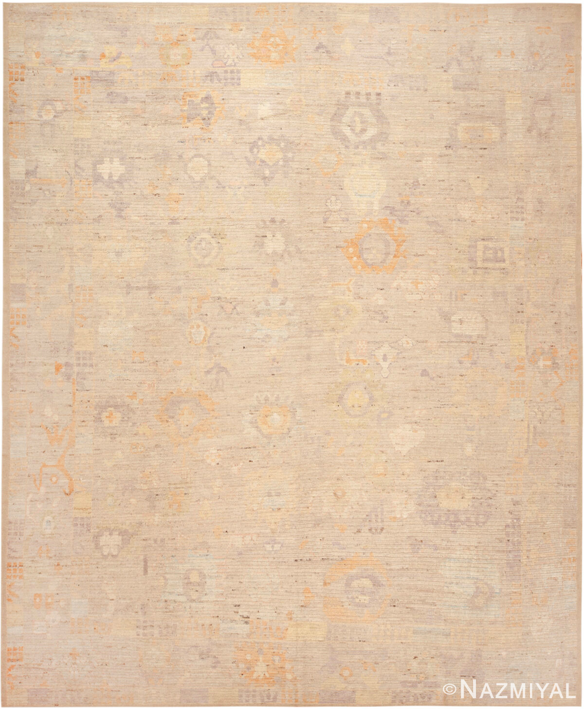 Modern Central Asian Geometric Abstract Rug 12365 by Nazmiyal Rugs