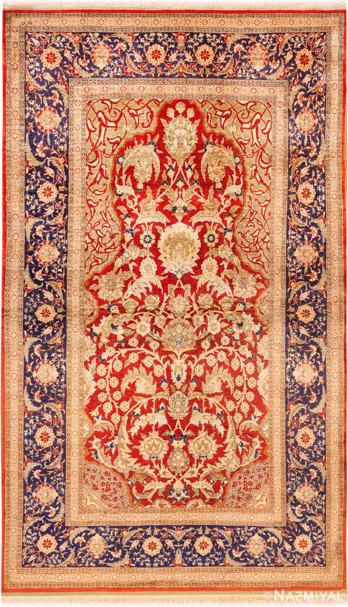 vintage-turkish-silk-hereke-