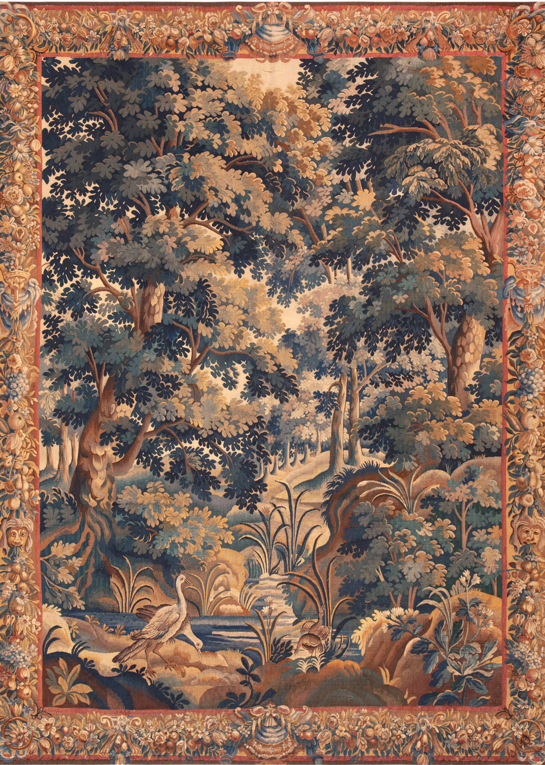 18th Century Silk and Wool French Tapestry 73752 Featured by Nazmiyal Rugs