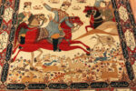 Animal Details on Antique Persian Kashan Rug Animal Details on Antique Persian Kashan Rug 74106 by Nazmiyal Rugs
