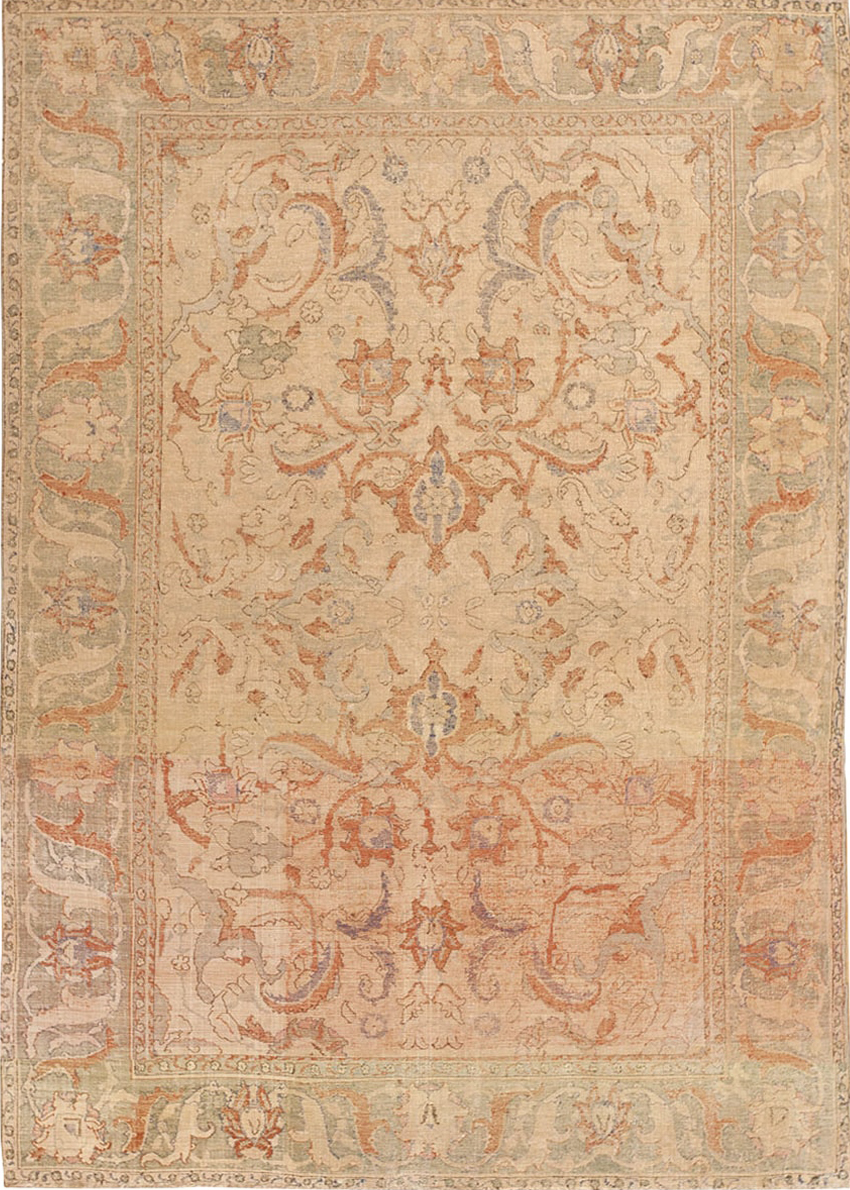 Antique17th Century Persian Polonaise Rug 40787 Featured Nazmiyal Rugs