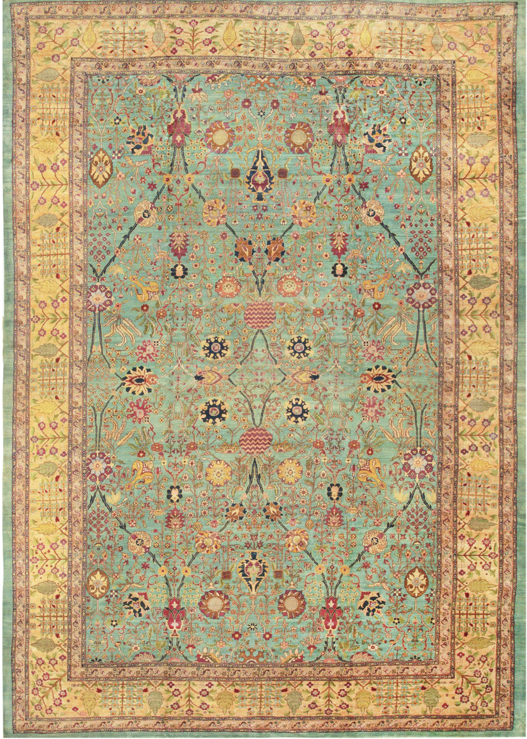 Antique Agra Oriental Rug 40317 Featured by Nazmiyal Rugs