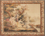 Antique French Silk and Wool Tapestry 74079 by Nazmiyal Rugs