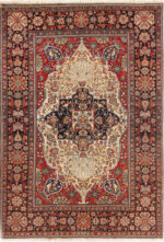 Antique Persian Kashan Rug Antique Persian Kashan Rug 74085 by Nazmiyal Rugs
