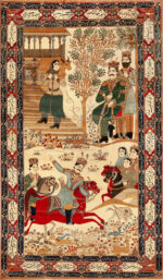 Antique Persian Kashan Rug Antique Persian Kashan Rug 74106 by Nazmiyal Rugs