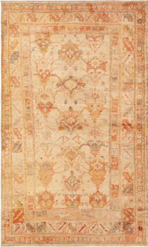 Antique Turkish Oushak Rug 74100 by Nazmiyal Rugs