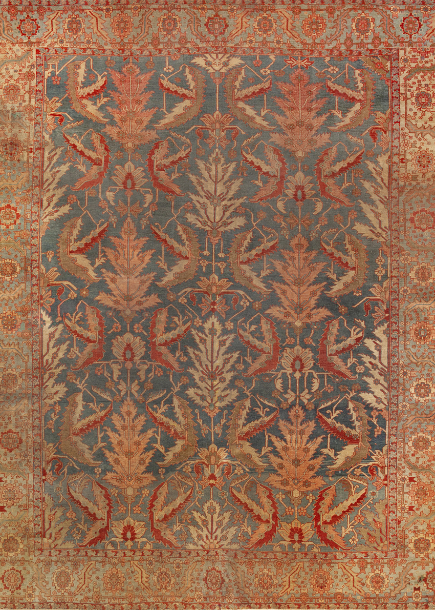 Antique Persian Serapi Rug 73428 Featured Nazmiyal Rugs