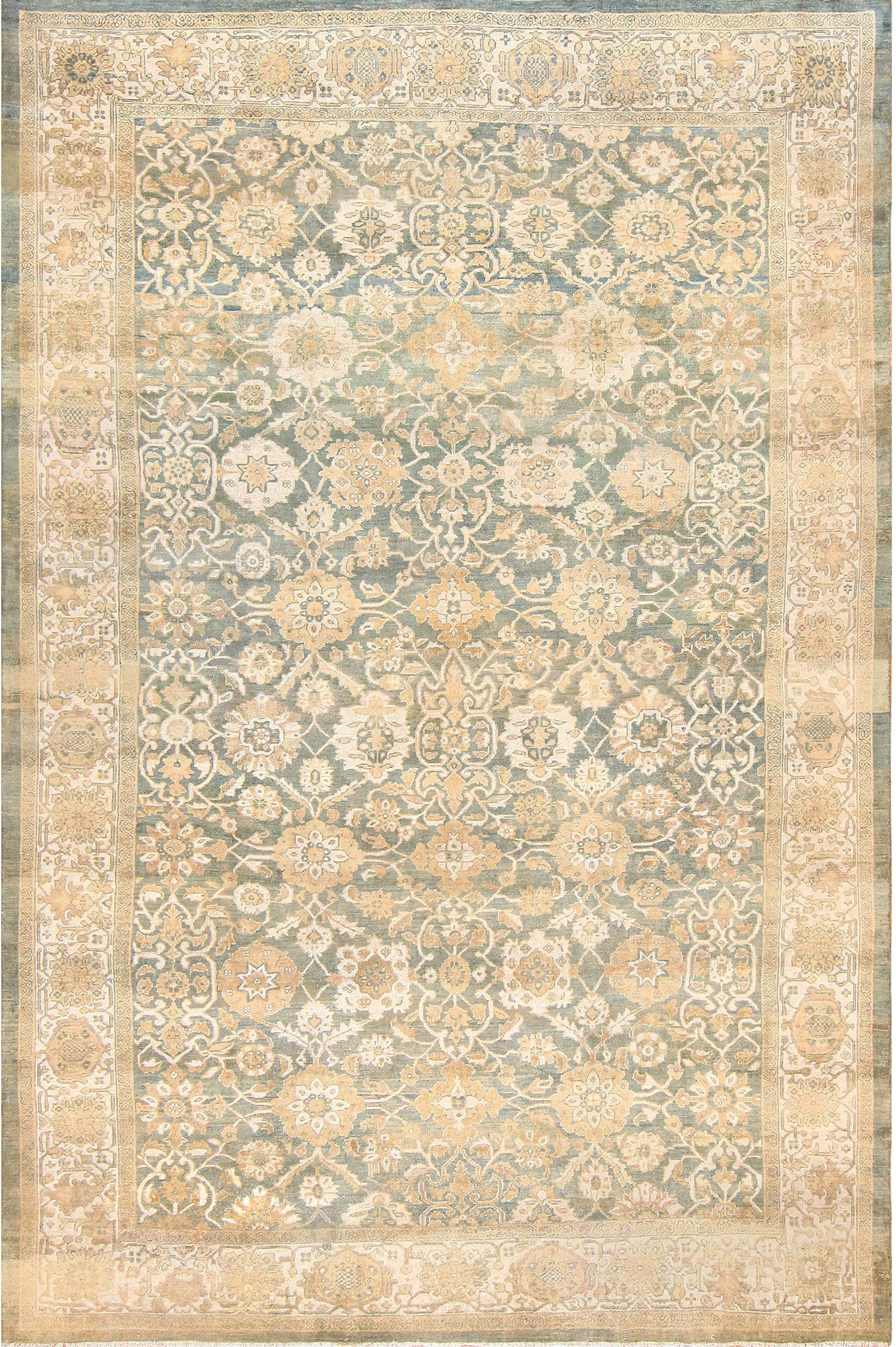Antique Persian Sultanabad Rug Featured 48550 by Nazmiyal Antique Rugs