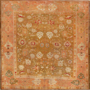 Antique Turkish Oushak Rug 73983 by Nazmiyal Rugs