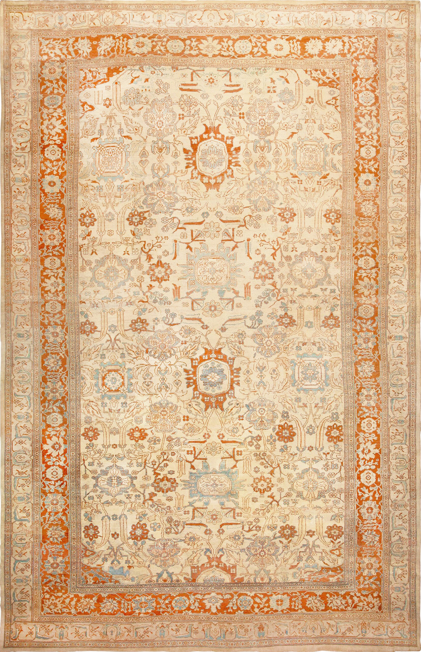 Antique Ziegler Sultanabad Rug #46452 Featured by Nazmiyal Rugs