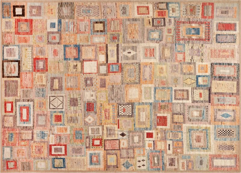 Artful Composition Modern Rug #12331 by Nazmiyal Antique Rugs