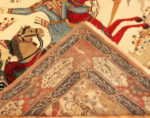 Back of Antique Persian Kashan Rug Back of Antique Persian Kashan Rug 74106 by Nazmiyal Rugs