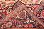 Back of Large Antique Persian Heriz Rug Back of Large Antique Persian Heriz Rug 74045 by Nazmiyal Rugs