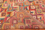 Back of Modern Central Asian Abstract Rug Back of Modern Central Asian Abstract Rug 12370 by Nazmiyal Rugs