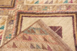 Back of Modern Central Asian Abstract Rug Back of Modern Central Asian Abstract Rug 12376 by Nazmiyal Rugs