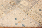 Back of Modern Central Asian Oushak Rug Back of Modern Central Asian Oushak Rug 12347 by Nazmiyal Rugs