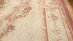 Border Floral Feature on Antique French Aubusson Rug Border Floral Feature on Antique French Aubusson Rug 43646 by Nazmiyal Rugs